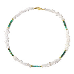 White Quartz Silver Necklace