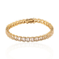 White Topaz Silver Bracelet