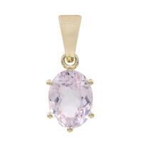 9K Kunzite Gold Pendant