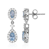 Sky Blue Topaz Silver Earrings