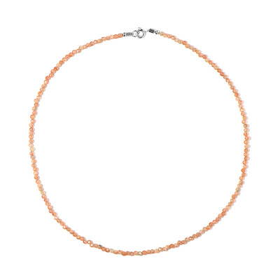 Sunstone Silver Necklace