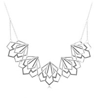Black Spinel Silver Necklace