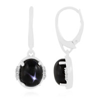 Indian star diopside Silver Earrings