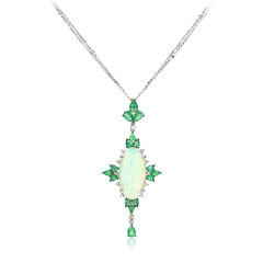 18K AAA Welo Opal Gold Necklace (CIRARI)