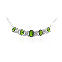 Russian Diopside Silver Necklace