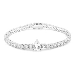 White Topaz Silver Bracelet