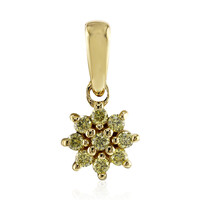 9K VS1 Yellow Diamond Gold Pendant