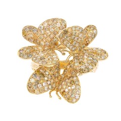 18K SI2 Fancy Diamond Gold Ring (CIRARI)