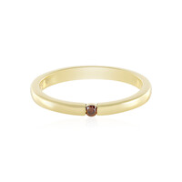 I2 Red Diamond Silver Ring