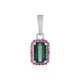 Benedito Green Tourmaline Silver Pendant(Adela Silber)