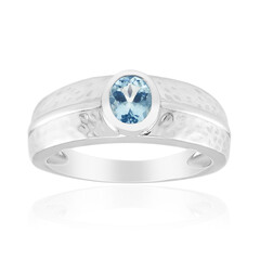 Mozambique Aquamarine Silver Ring (Pallanova)