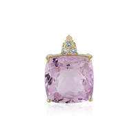 9K Brazilian Kunzite Gold Pendant