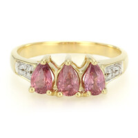 18K Unheated Padparadscha Sapphire Gold Ring (AMAYANI)