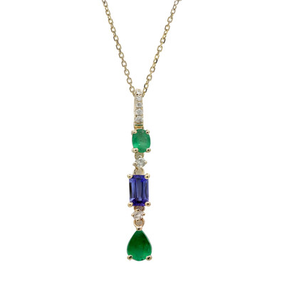 14K AAA Tanzanite Gold Necklace (CIRARI)