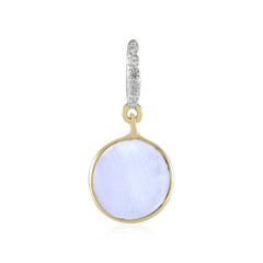 9K Rainbow Moonstone Gold Pendant