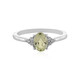 Canary Kunzite Silver Ring
