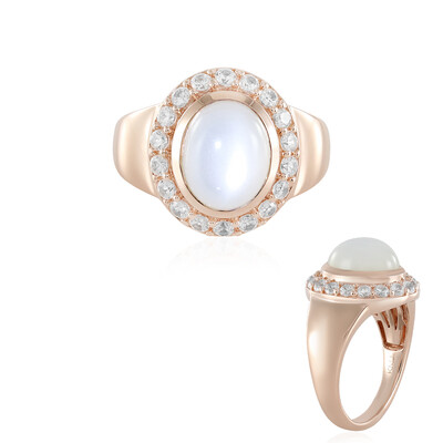 White Moonstone Silver Ring (KM by Juwelo)
