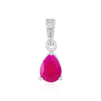 Raspberry Chalcedony Silver Pendant
