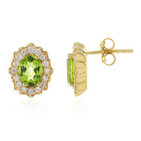 Peridot Silver Earrings