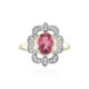 9K Brazilian Pink Tourmaline Gold Ring