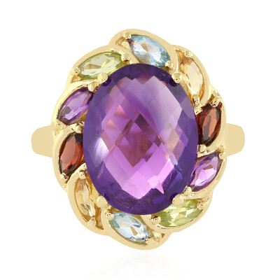 Zambian Amethyst Silver Ring