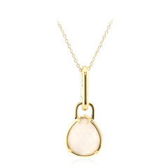 Rainbow Moonstone Silver Necklace