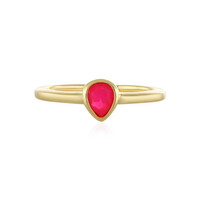 Pink Ethiopian Opal Silver Ring