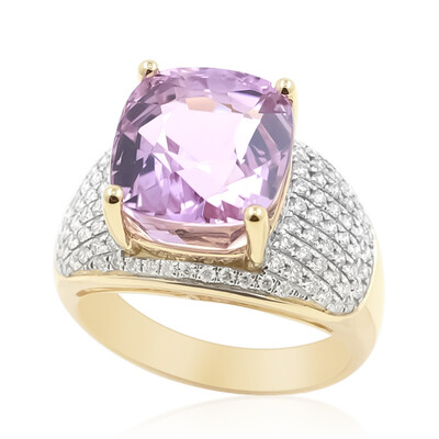 14K Patroke Kunzite Gold Ring (AMAYANI)