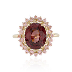 9K Mahogany Zircon Gold Ring