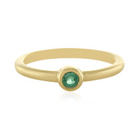 Russian Emerald Silver Ring