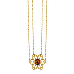 Baltic Amber Silver Necklace