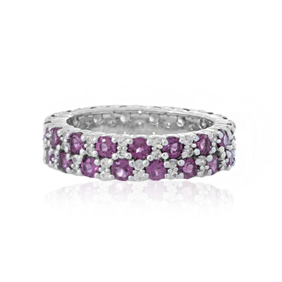 Rhodolite Silver Ring