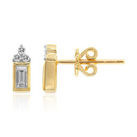 14K SI1 (G) Diamond Gold Earrings