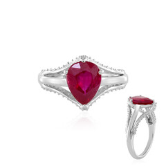 Bemainty Ruby Silver Ring