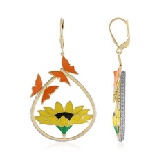 Zircon Silver Earrings