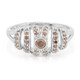 Fancy Diamond Silver Ring
