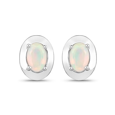 Welo Opal Silver Earrings