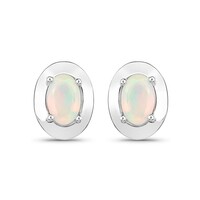 Welo Opal Silver Earrings