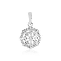 I2 (I) Diamond Silver Pendant