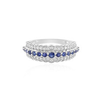 9K Blue Sapphire Gold Ring