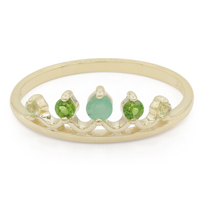 9K Emerald Gold Ring