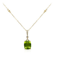 14K Dashihe Peridot Gold Necklace (CIRARI)