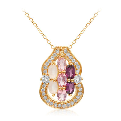 Rhodolite Silver Necklace