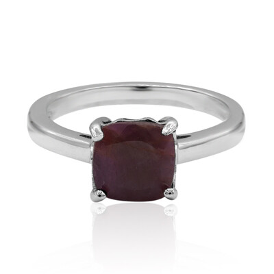 Ruby Silver Ring
