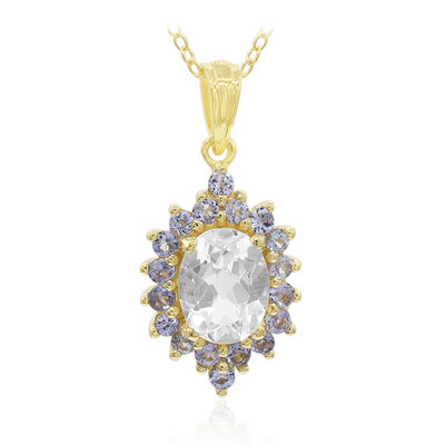 White Topaz Silver Necklace