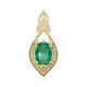14K AAA Zambian Emerald Gold Pendant (de Melo)