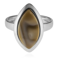 Flint stone Silver Ring