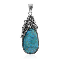 Kingman Blue Mojave Turquoise Silver Pendant (Art of Nature)