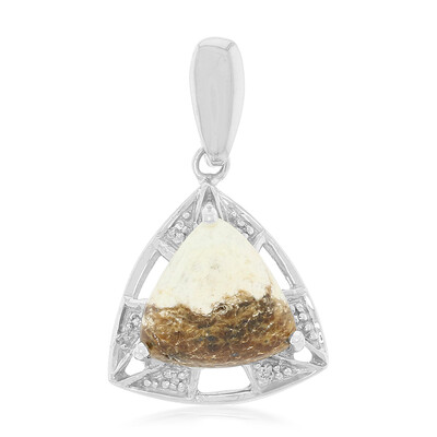 Magnesite Silver Pendant