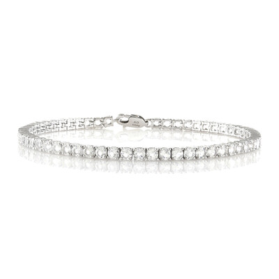 White Topaz Silver Bracelet